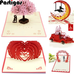 3D Pop Up Valentines Card with Envelope