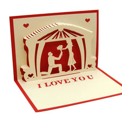 3D Pop Up Valentines Card with Envelope