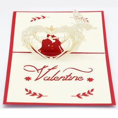 3D Pop Up Valentines Card with Envelope