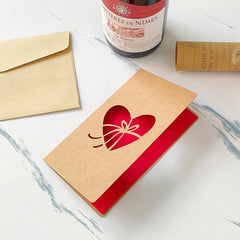 3D Pop Up Valentines Card with Envelope