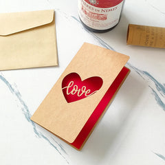 3D Pop Up Valentines Card with Envelope