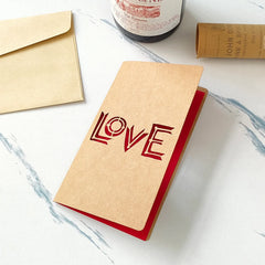 3D Pop Up Valentines Card with Envelope